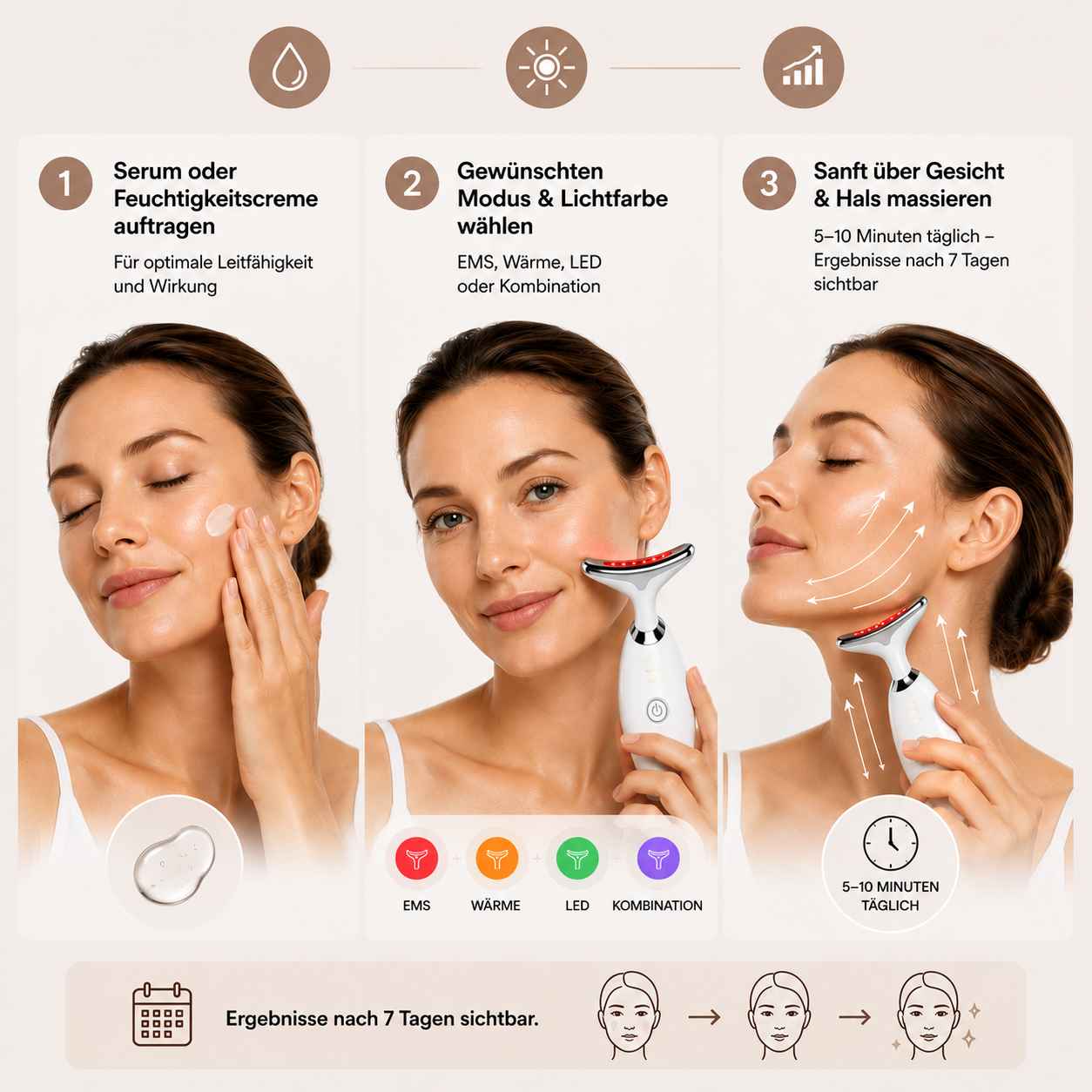 Lamuno FaceLift Pro - EMS & LED Gesichtsgerät